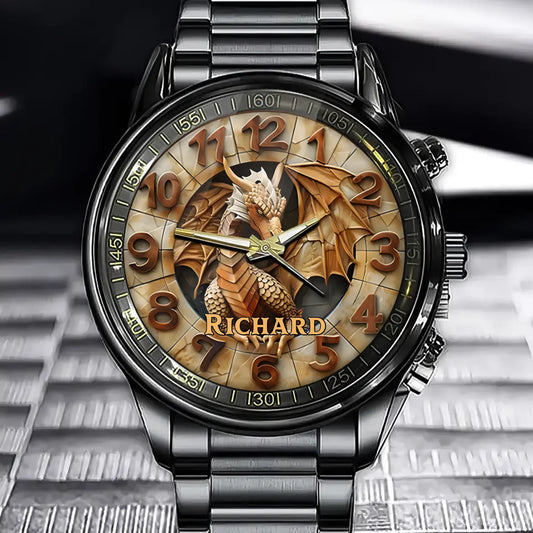 Legendary Dragon Watch - Personalized Fantasy Dragon Watch