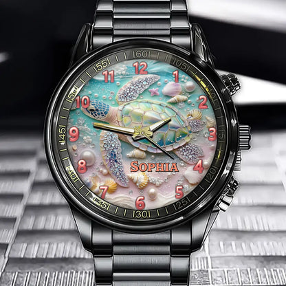 Love Turtles - Personalized Beach-Themed Watch