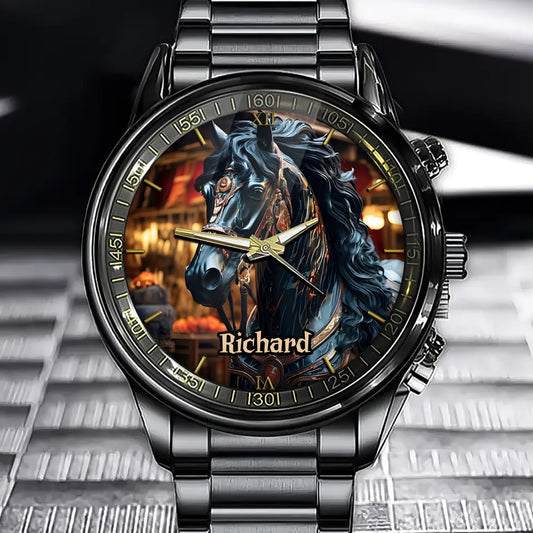 Personalized Horse Design - Beautiful All Over Horse Watch