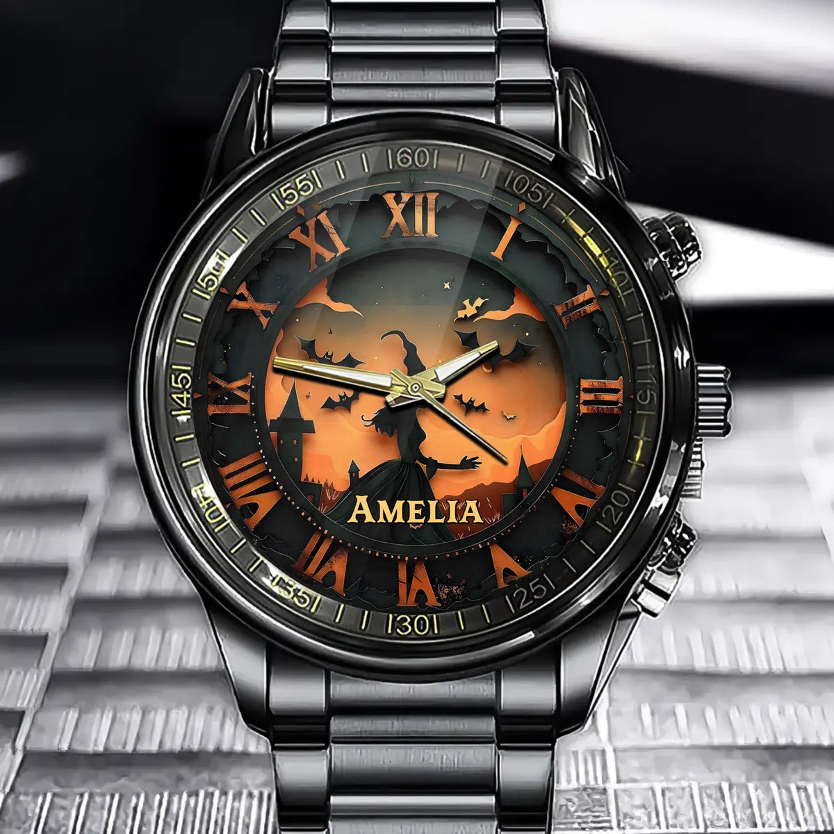 Personalized Enchanted Witch Watch - Customize Your Name, Halloween Gifts