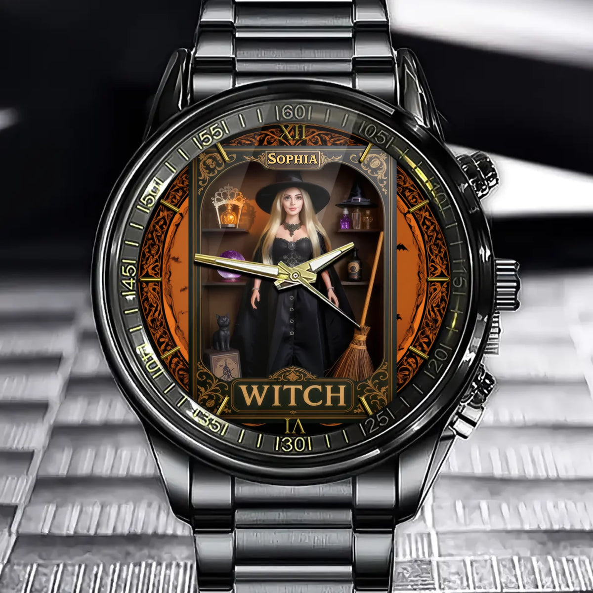 The Witch’s Legacy Watch - Personalized Name in a Magical Design