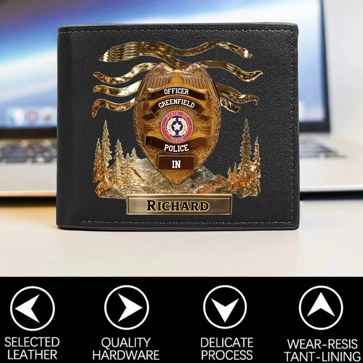 Personalized Veteran World Tour Wallet Perfect Gift_yythkg