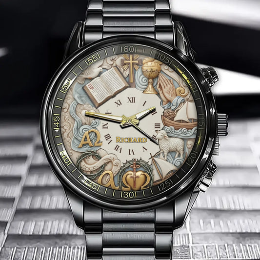 Personalized Name Holy Timekeeper Watch - Perfect Gift Faithful Souls