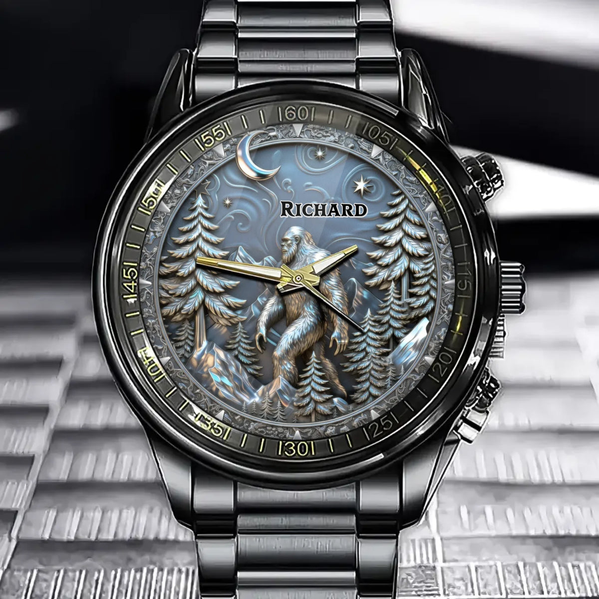 Personalized Sasquatch Adventure Watch – Custom Name Forest Explorer Edition