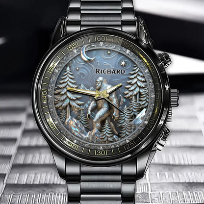 Personalized Sasquatch Adventure Watch – Custom Name Forest Explorer Edition