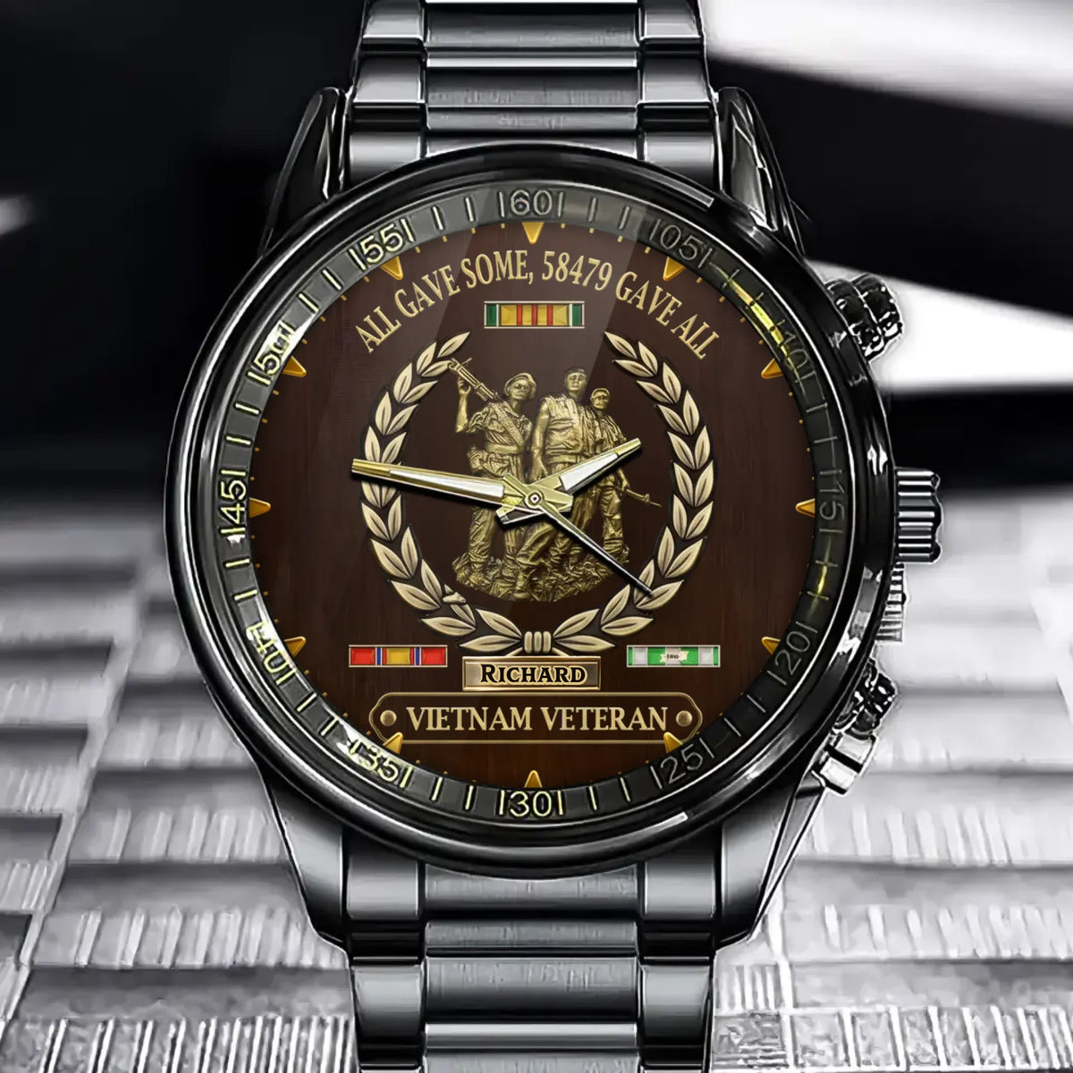 Personalized Vietnam Veteran Tribute Watch – All Gave Some Edition