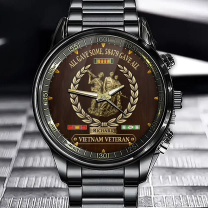 Personalized Vietnam Veteran Tribute Watch – All Gave Some Edition