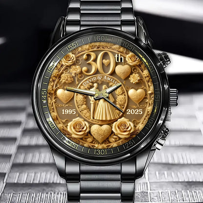 Personalized Anniversary Watche - Perfect Gift For Your Wife or Husband