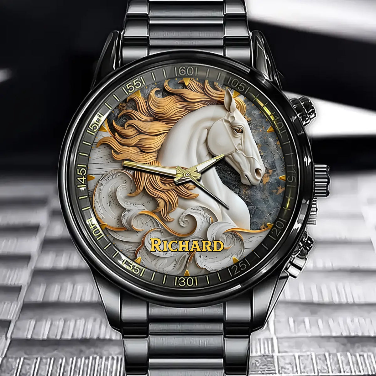 Elegant Stallion Watch - Add Your Name for a Unique Touch