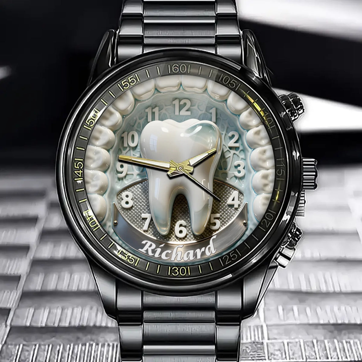 Personalized Tooth Lover’s Watch – Perfect Gift for Dental Professionals