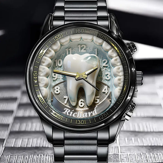 Personalized Tooth Lover’s Watch – Perfect Gift for Dental Professionals