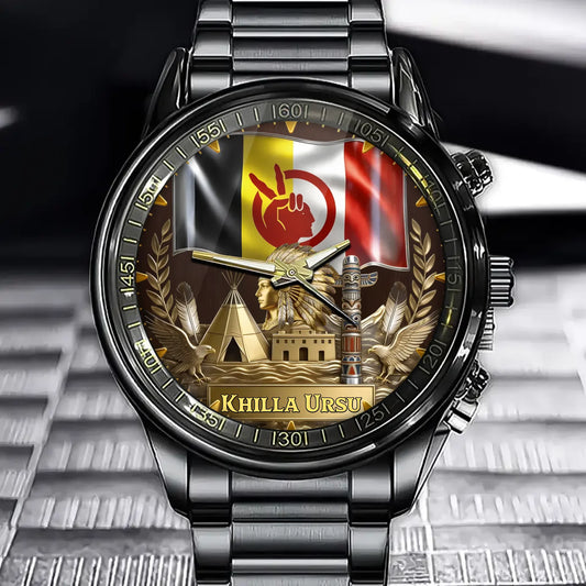 Personalized Native Peace Watch – Add Your Name, Iconic Native American Symbols