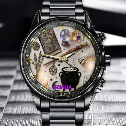 Personalized Witch-Themed Watch - Freely Express Your Mystical Sentiments