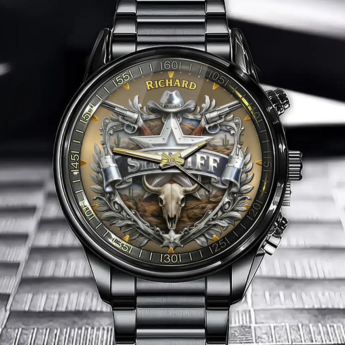 Personalized Sheriff Tribute Watch - Honor Pride & Legacy