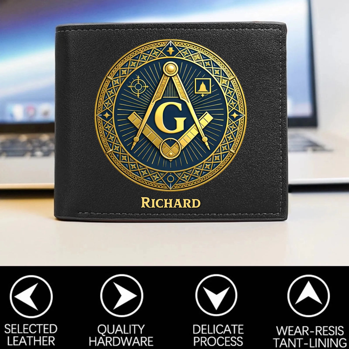 Personalized Veteran World Tour Wallet Perfect Gift_yythkg